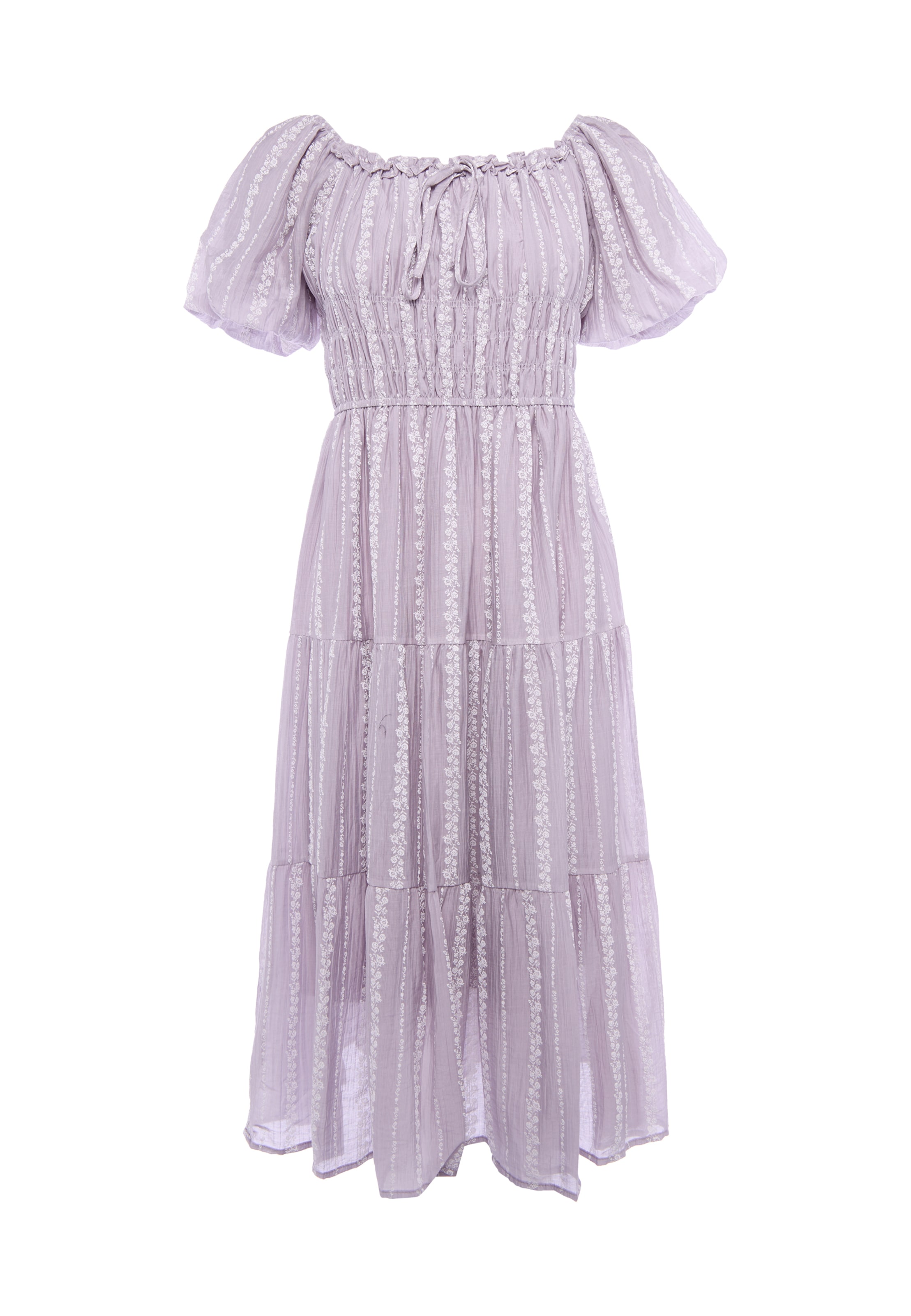 Usha - Vestido em roxo: frente