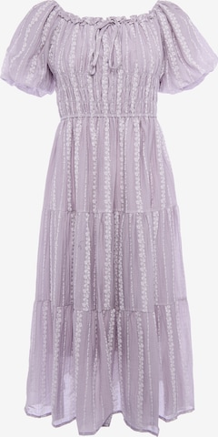 Usha - Vestido em roxo: frente