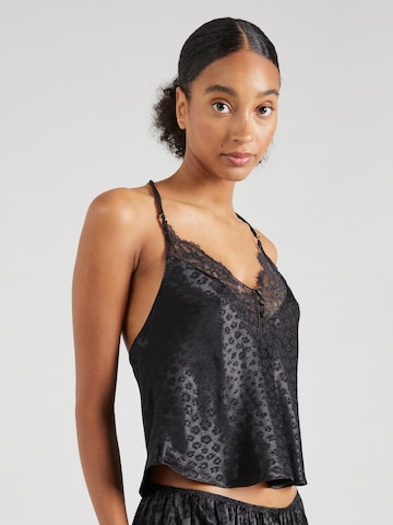 Hunkemöller - Camiseta para dormir en negro: frente