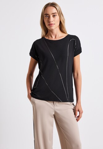 STREET ONE Shirt in Black: front