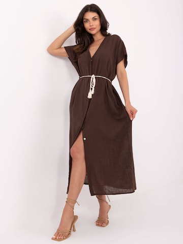 Madnezz House Kleid '2022126' in Braun: Vorderseite