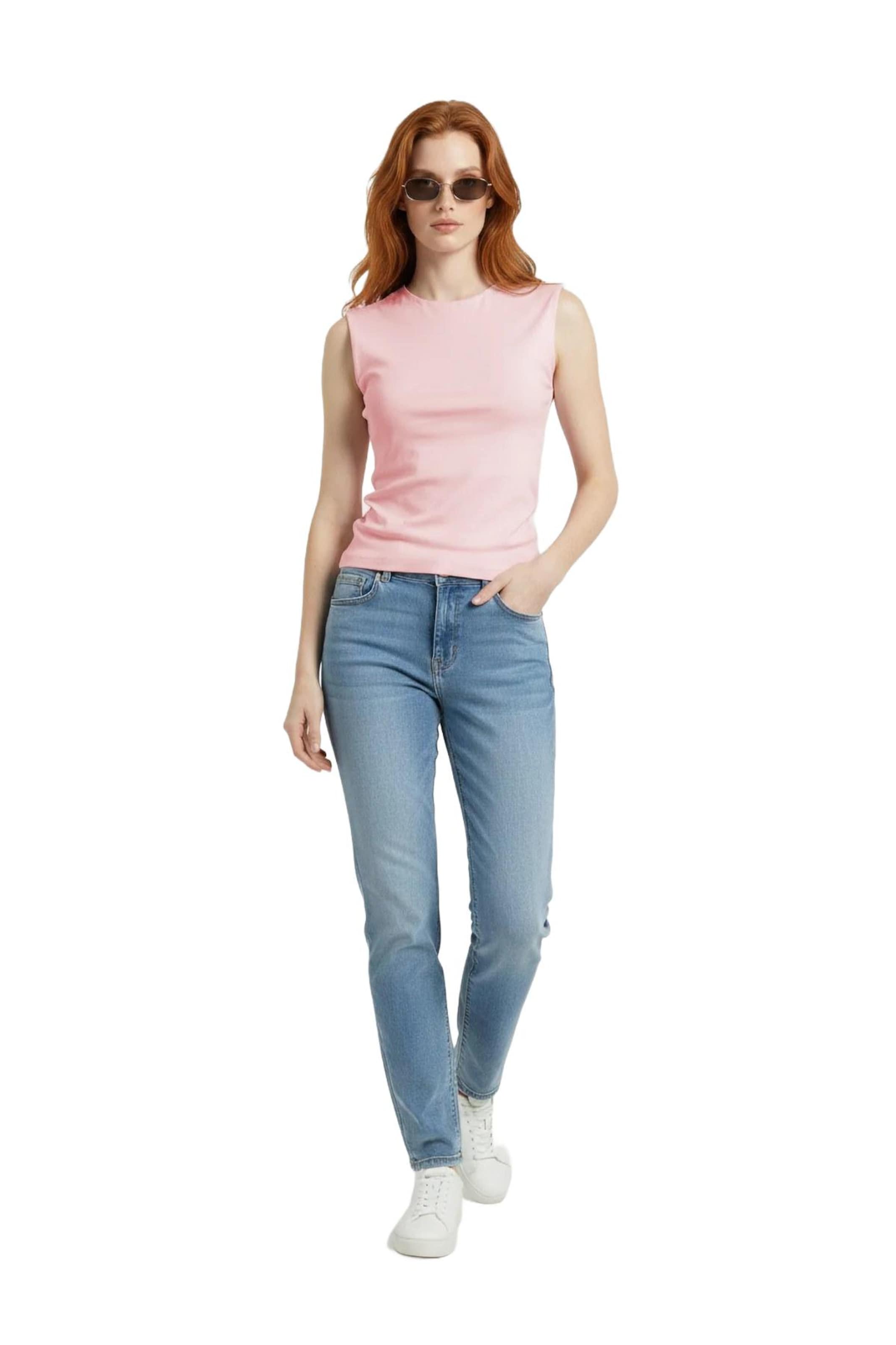 No Matter What Top in Roze
