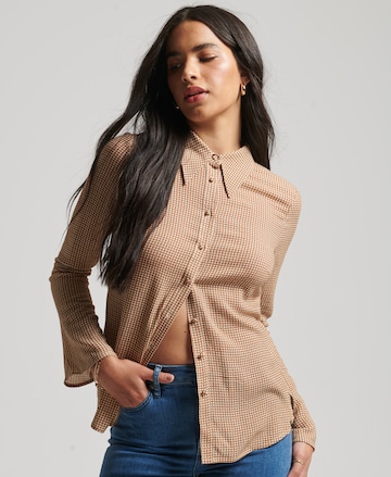 Superdry Blouse in Brown: front