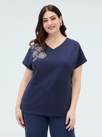Fiorella Rubino - Camiseta en azul