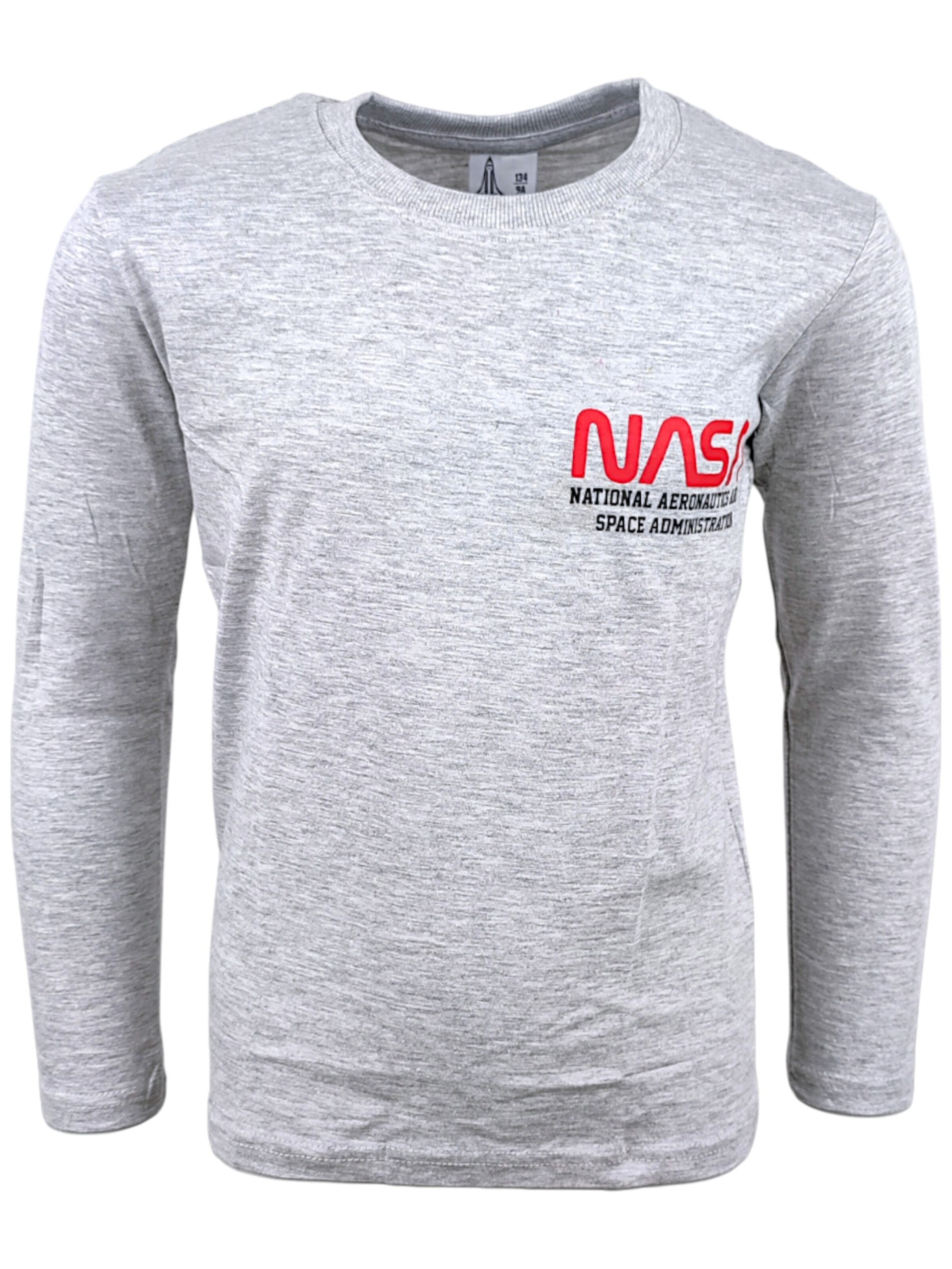 NASA Shirt 'NASA' in Grey: front