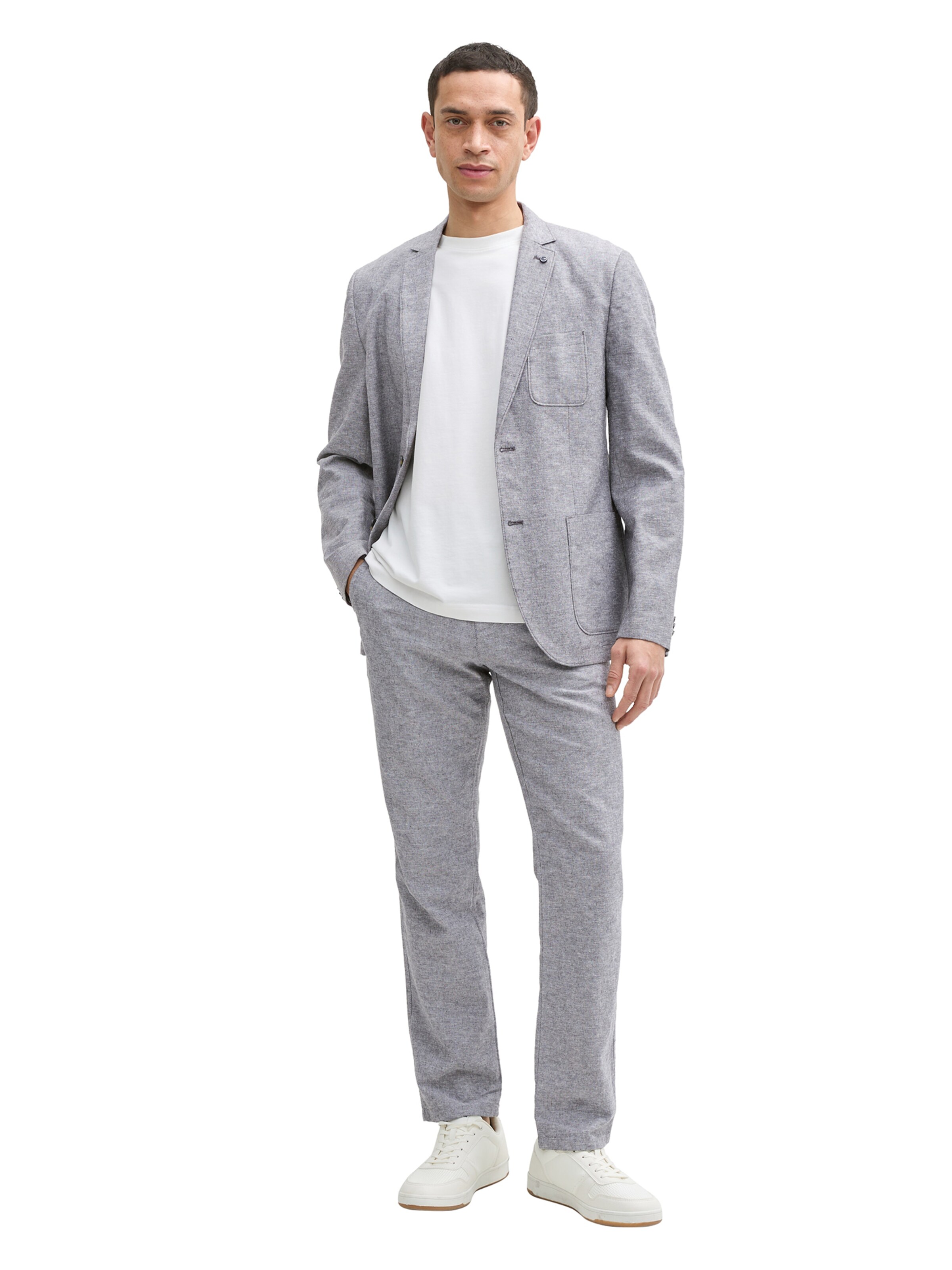 pilka TOM TAILOR Standartinis „Chino“ stiliaus kelnės