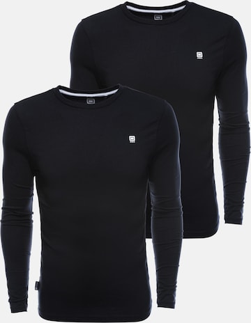 T-Shirt Ombre en noir : devant