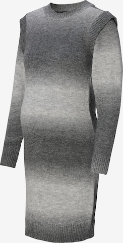 Supermom Knitted dress 'Dover' in Grey: front