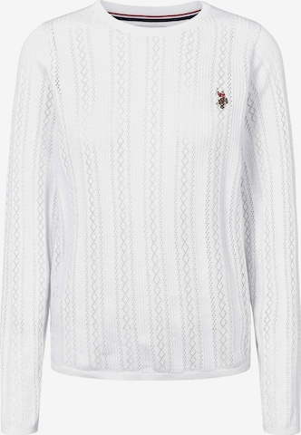 U.S. POLO ASSN. Sweater ' Mynthe ' in Weiß: Vorderseite