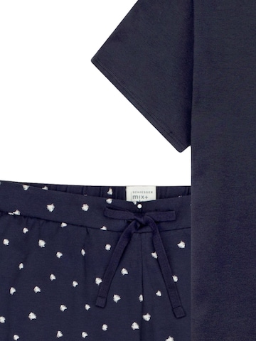 SCHIESSER Pyjama 'Mix & Relax' in Blau