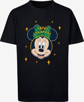T-Shirt 'Minnie Mouse - Happy Christmas' ABSOLUTE CULT en noir : devant