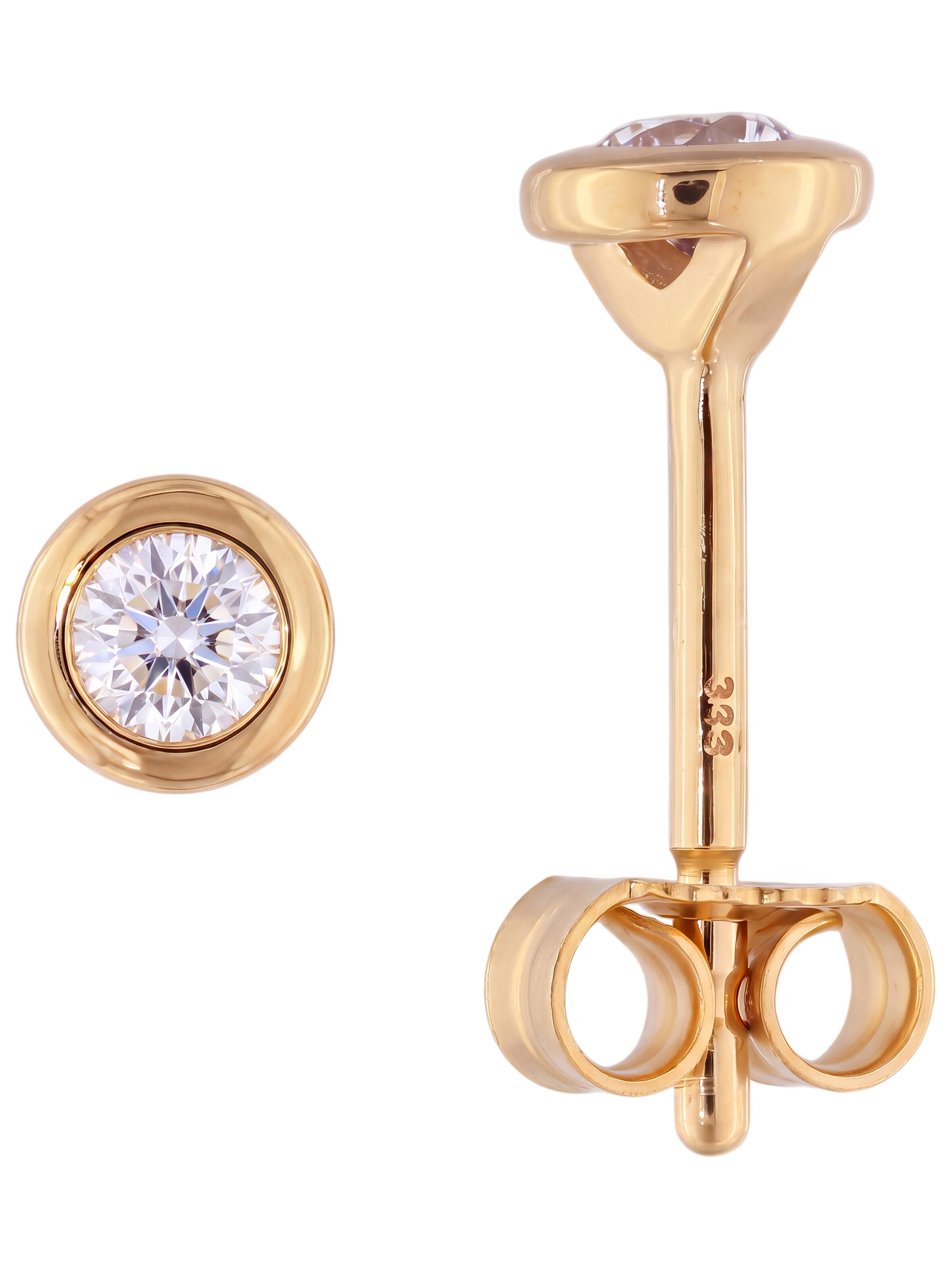 Jobo Earrings in Gold: front