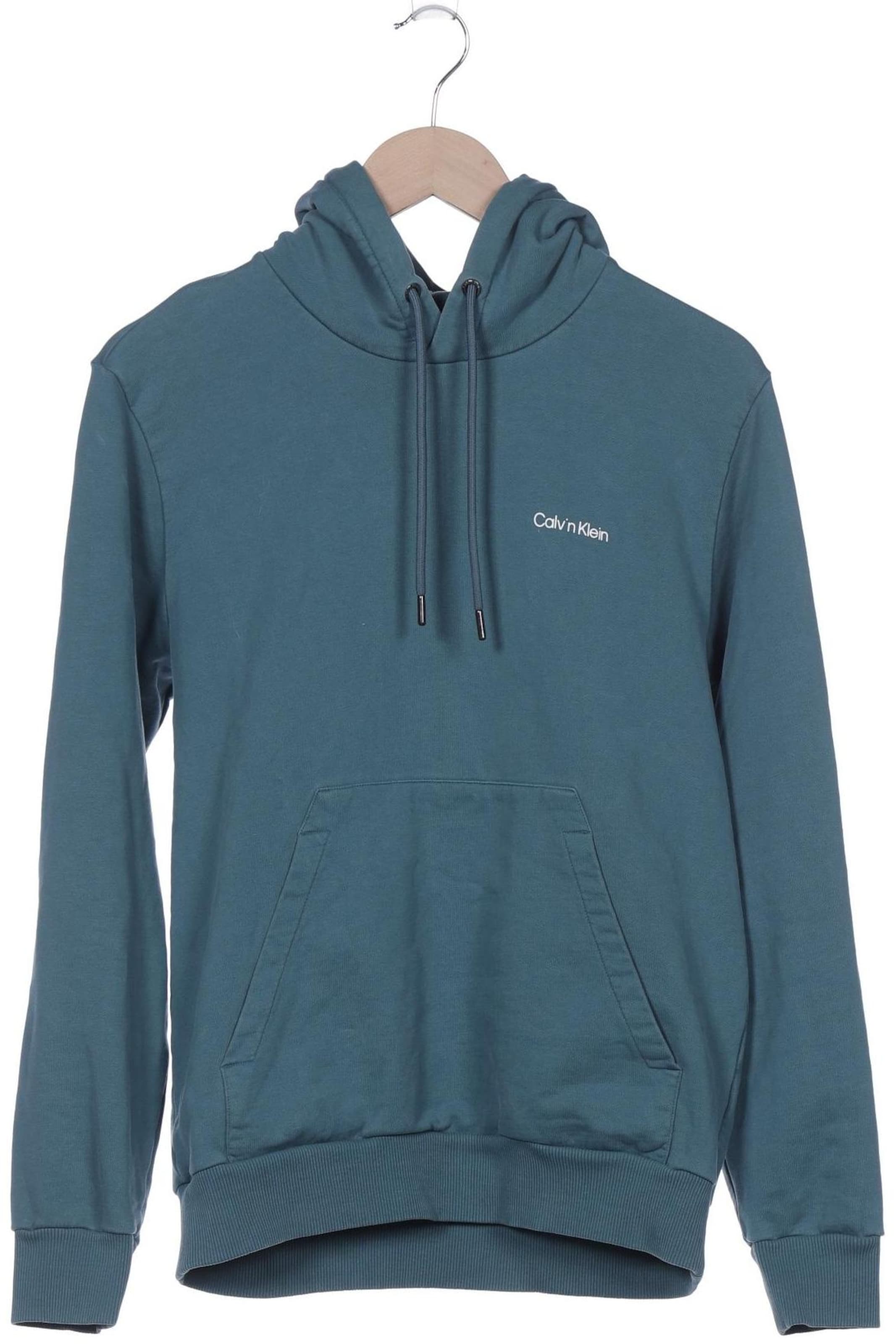 Calvin Klein Sweatshirt & Zip-Up Hoodie in M in Green: front