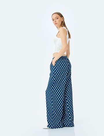 Koton Wide Leg Hose in Blau