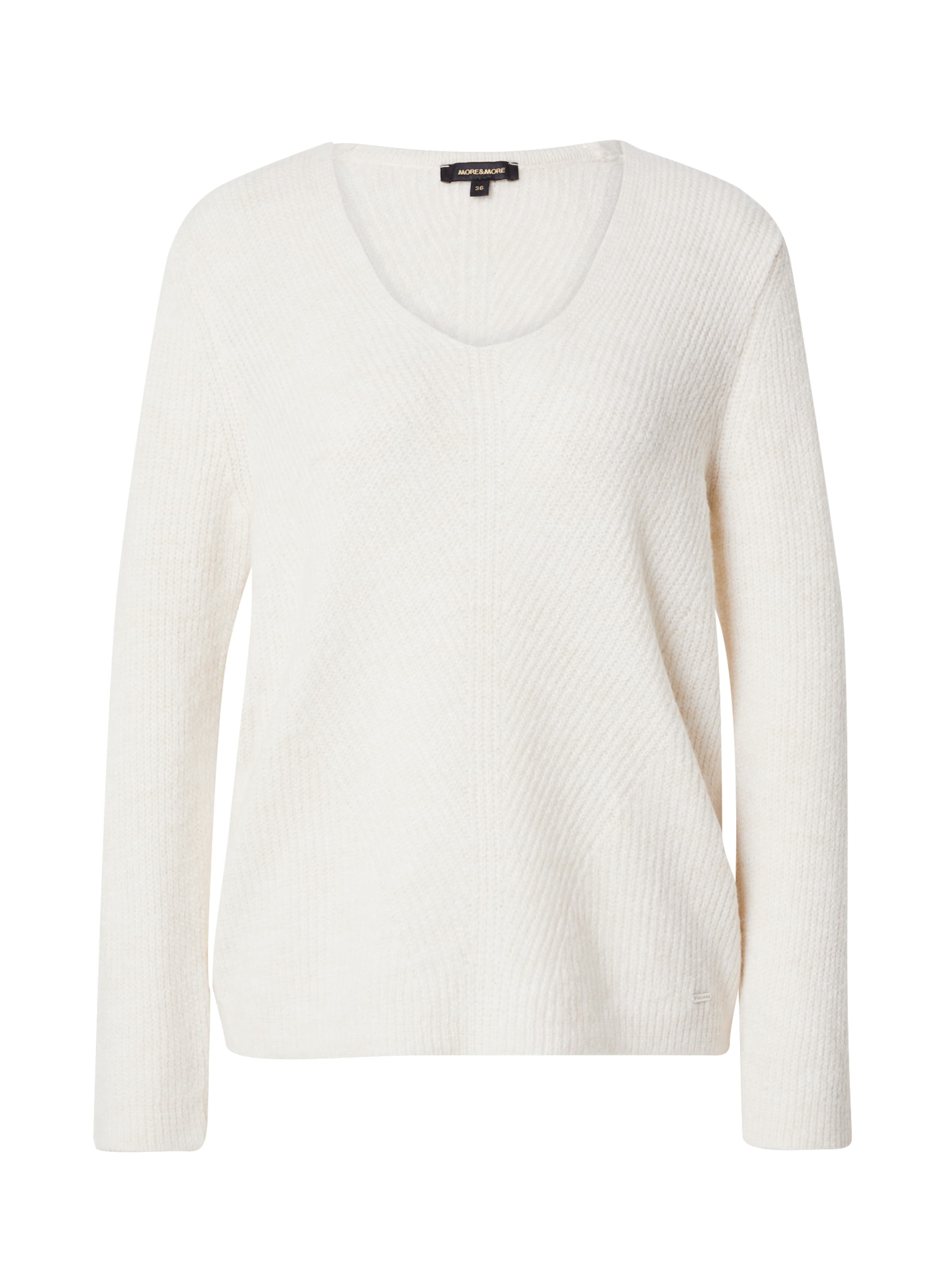 Pullover di MORE & MORE in bianco: frontale