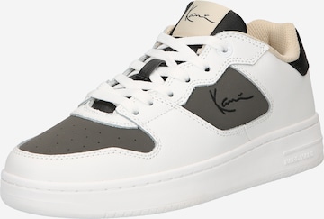Karl Kani Platform trainers in White: front
