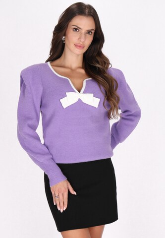 faina Pullover in Lila: Vorderseite