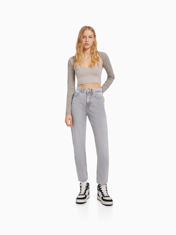 Bershka Regular Jeans in Grey