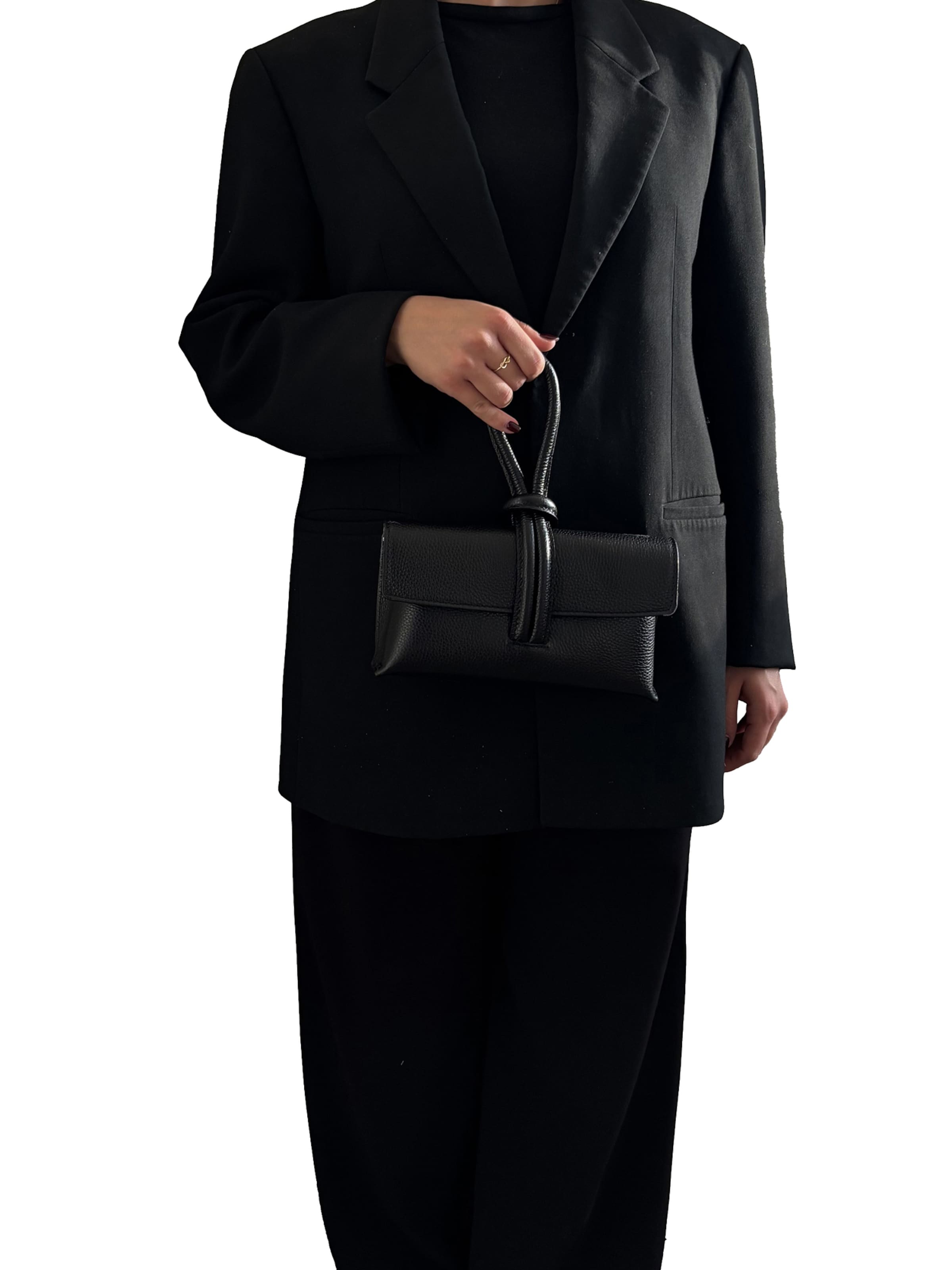 CHICCA BORSE Handtas in Zwart: voorkant