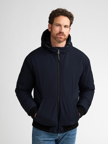 Petrol Industries Winter Jacket in Blue: front