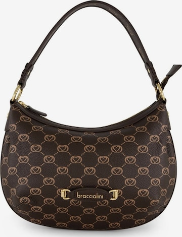 Braccialini - Bolso de hombro 'Monogram' en marrón: frente