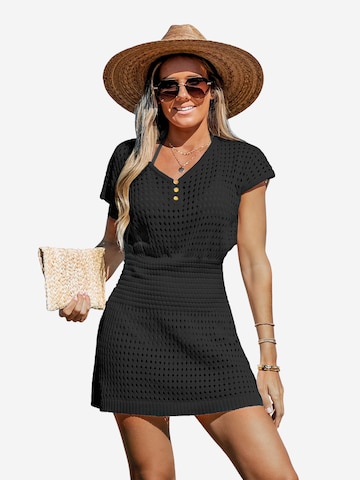 Cupshe Beach Dress in Black