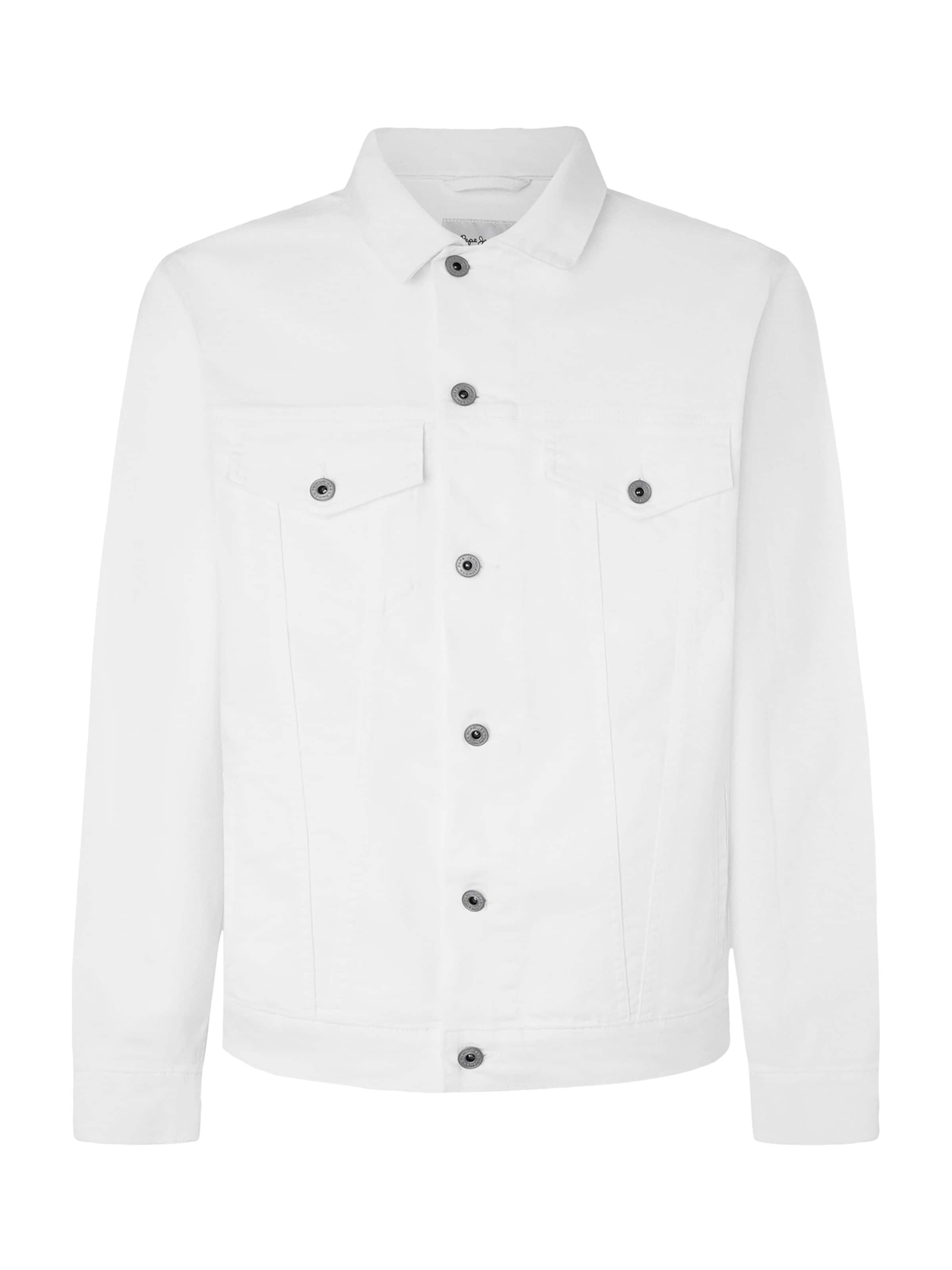 Pepe Jeans Between-Season Jacket in White: front