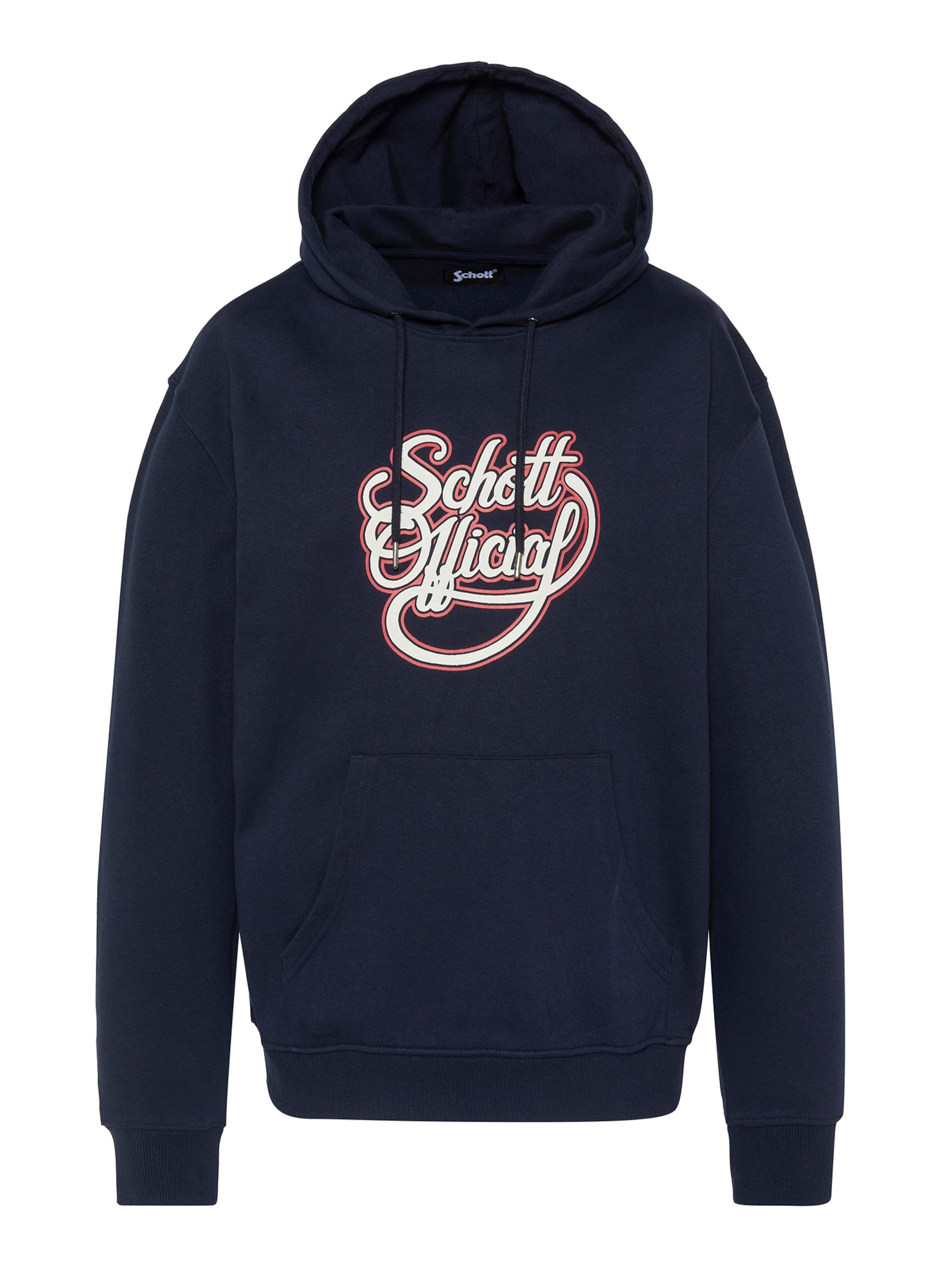 Sweat-shirt Schott NYC en bleu : devant