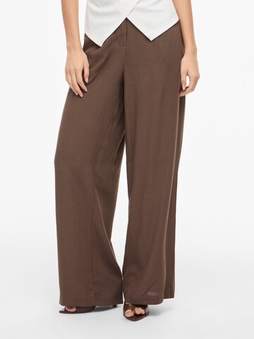 Wide Leg Pantalon 'VIWinnie' VILA en marron : devant