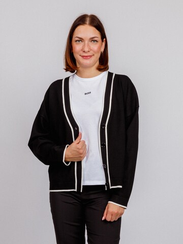 BOSS Strickjacke 'Flodina' in Schwarz