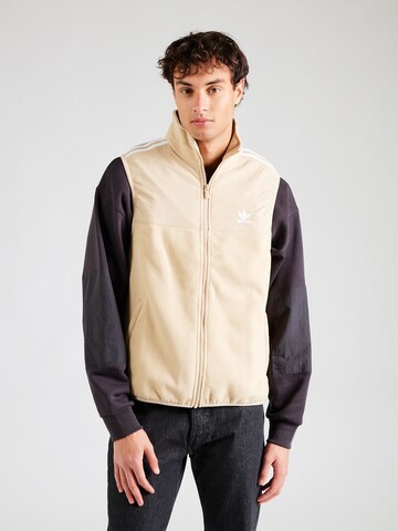 ADIDAS ORIGINALS - Colete 'Adicolor' em bege: frente