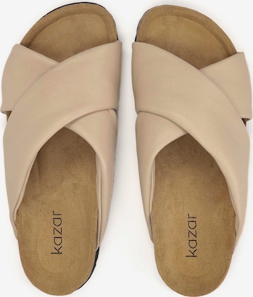 Kazar Pantoletter i beige: forside