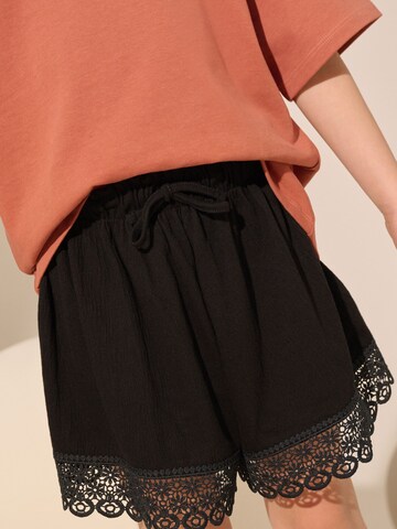Next Wide leg Trousers in Black
