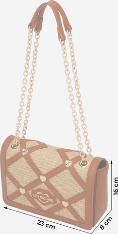 Sac bandoulière Love Moschino en beige