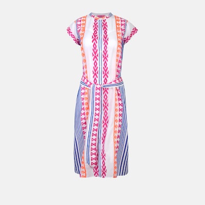 LIEBLINGSSTÜCK Kleid 'Naima' in dunkelblau / orange / pink / weiß, Produktansicht