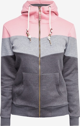 Lakeville Mountain Zip-Up Hoodie 'Myla' in Grey: front