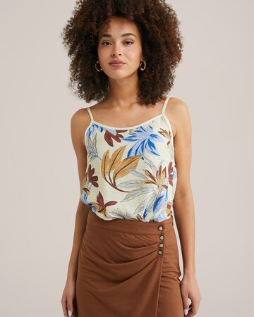 WE Fashion - Top en beige: frente