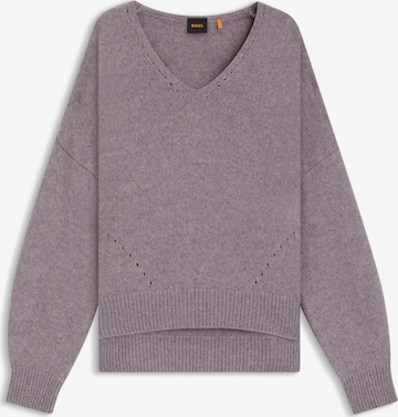 BOSS Orange Pullover in Lila: Vorderseite