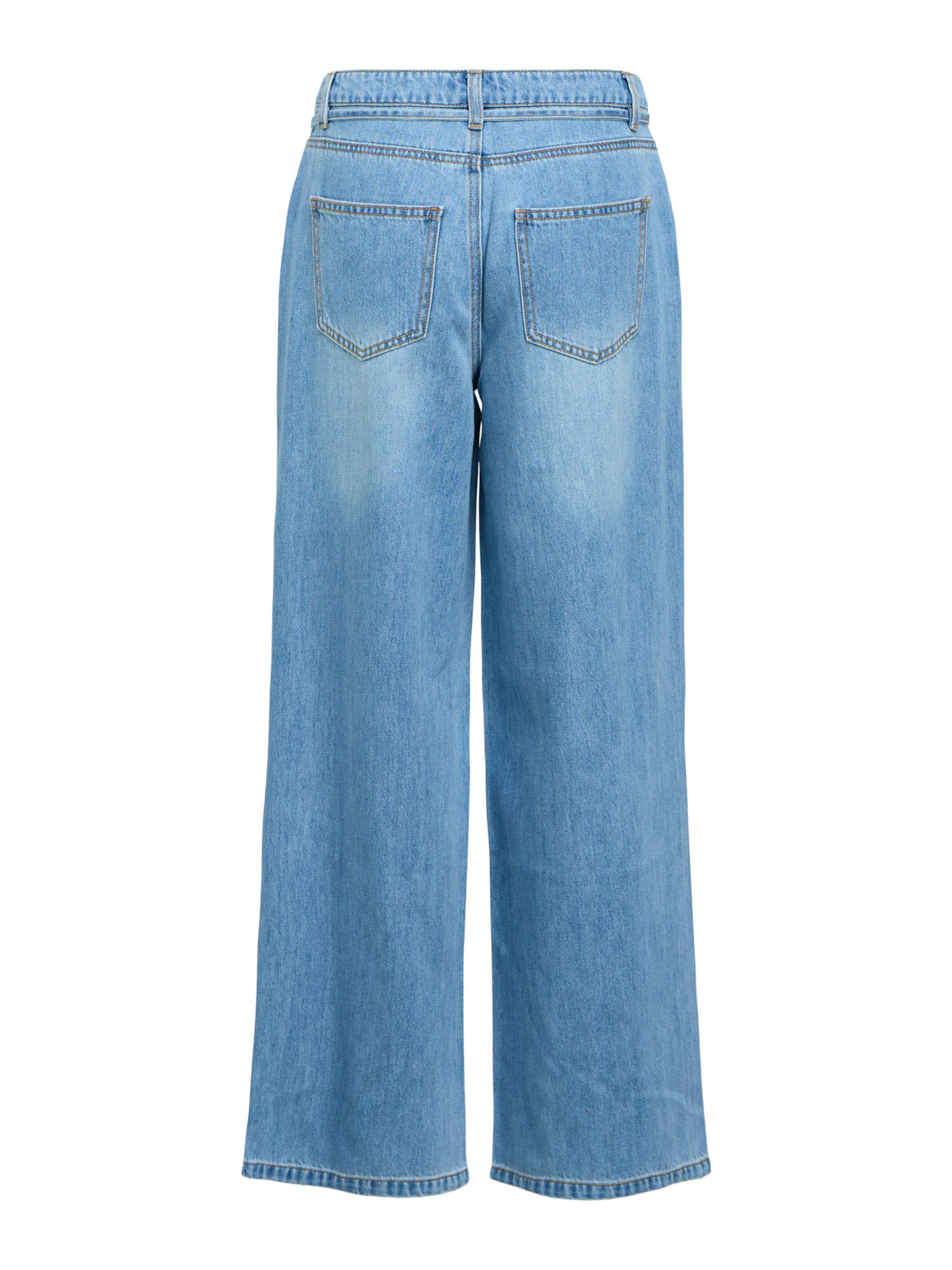 OBJECT Wide leg Jeans 'OBJROSIE' in Blue