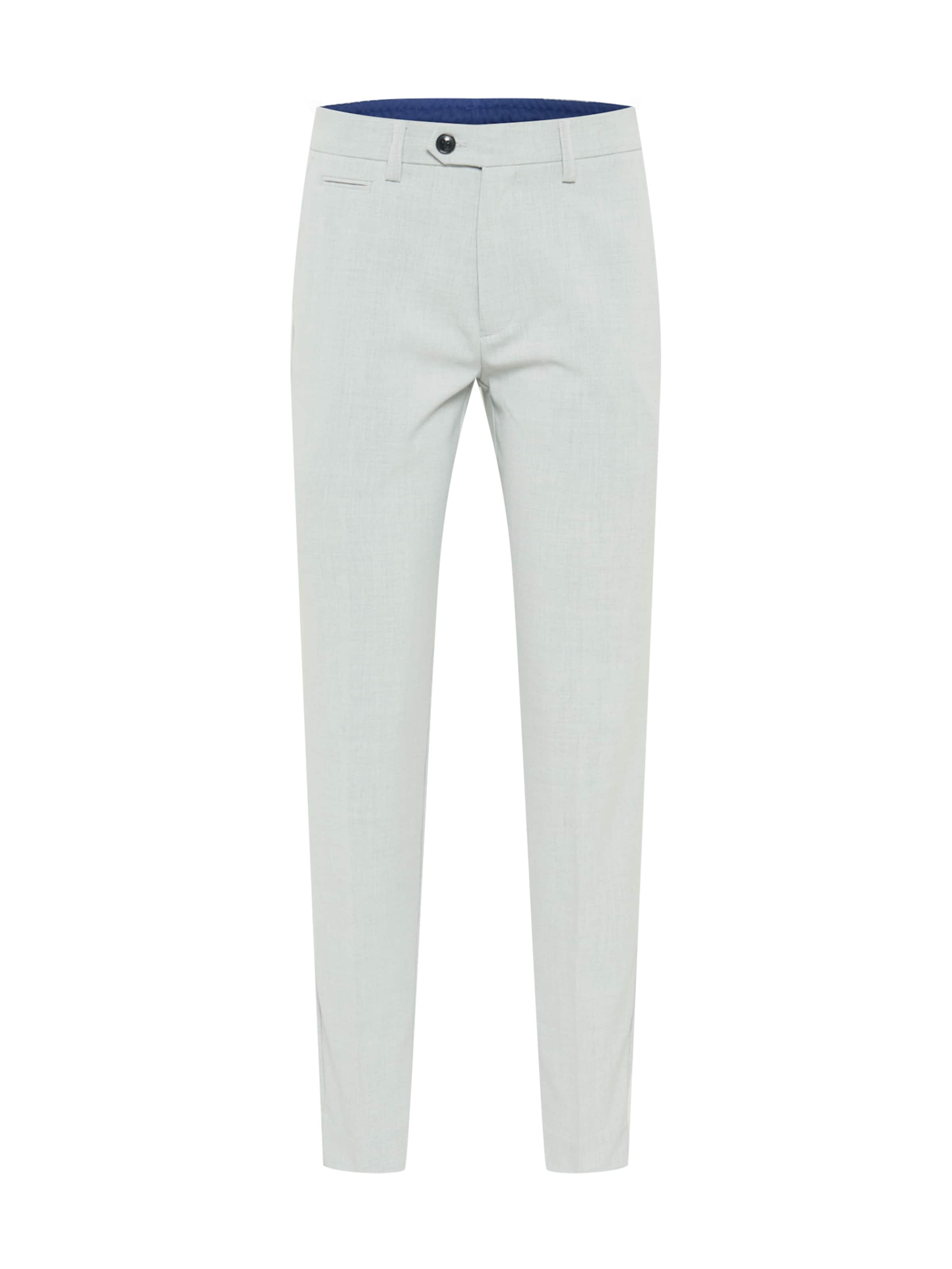 Lindbergh Slimfit Παντελόνι με τσάκιση 'Club' σε γκρι: μπροστά