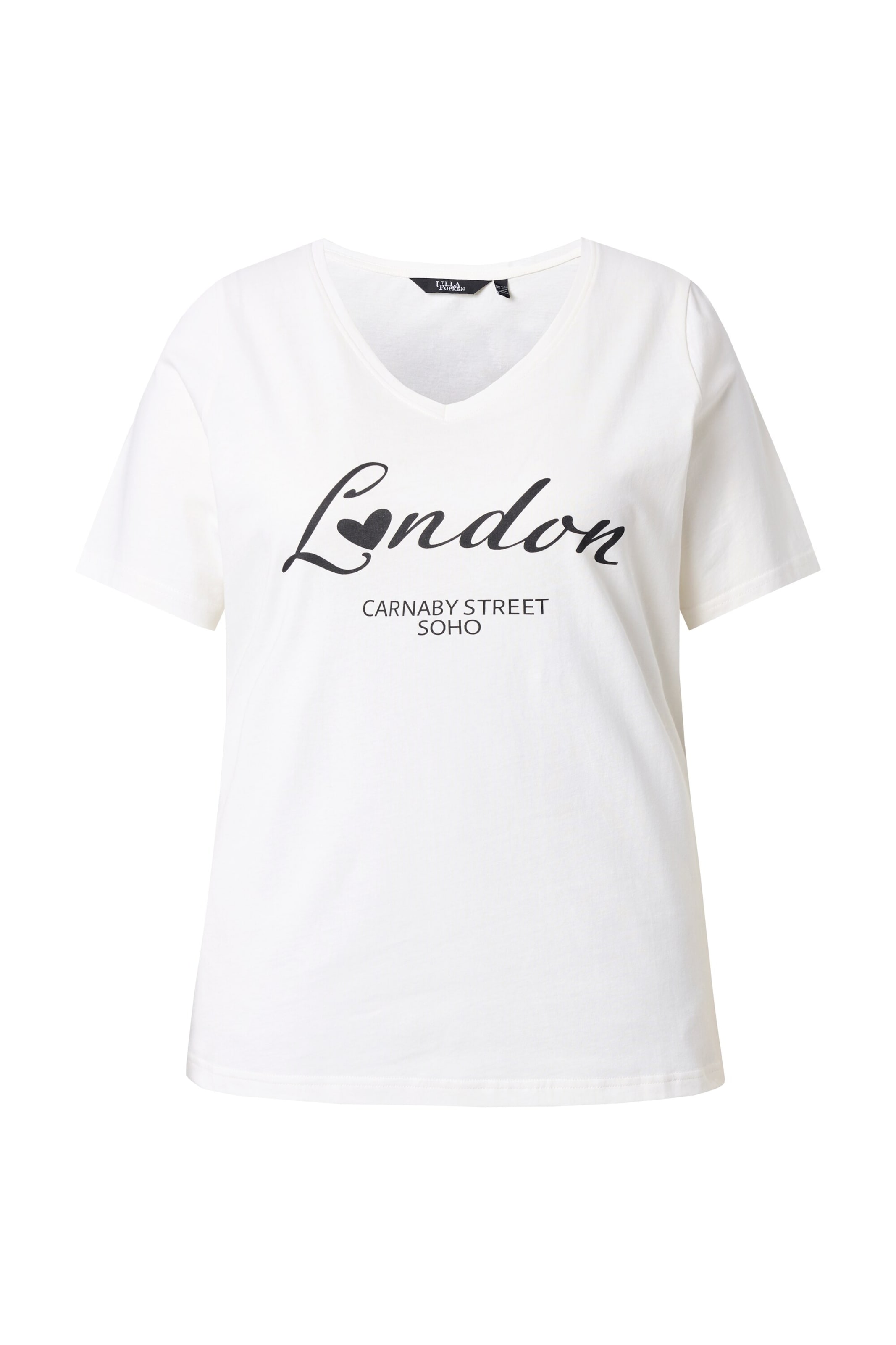 Ulla Popken Shirt in Wit: voorkant