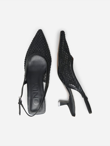 ONLY Лодочки с открытой пяткой в Черный