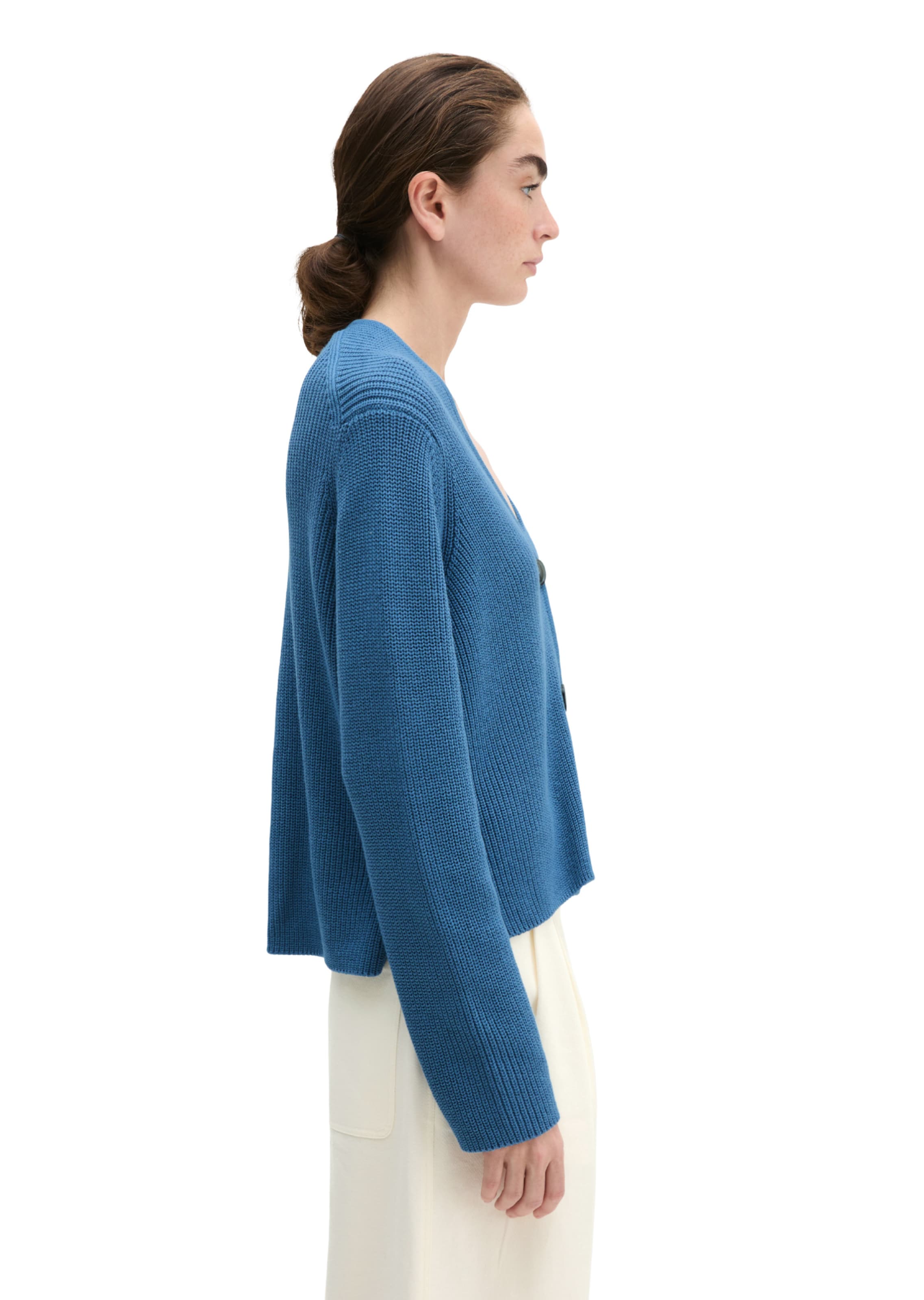 Marc O'Polo Gebreid vest in Blauw