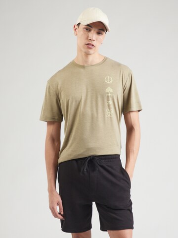 Maglia funzionale 'COASTAL RUN' di QUIKSILVER in beige: frontale