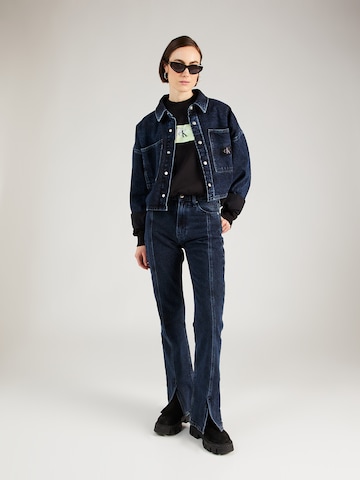 Bluză de molton de la Calvin Klein Jeans pe negru