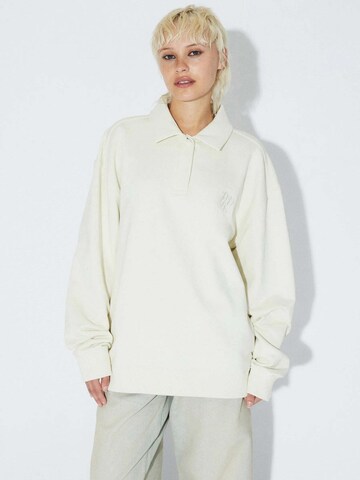 Dr. Denim Sweatshirt 'Brady Collar' in Beige