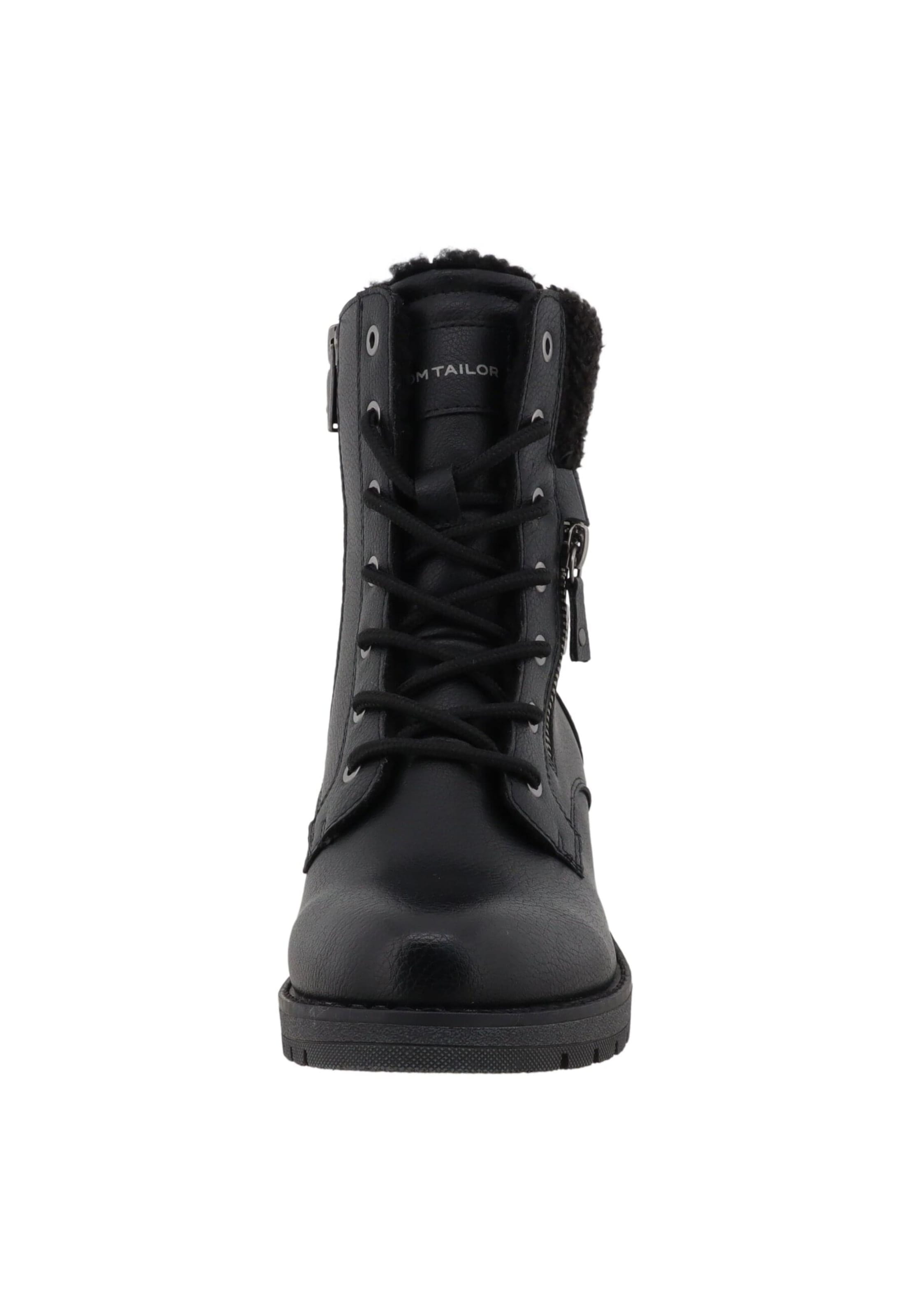 TOM TAILOR Boots in Black