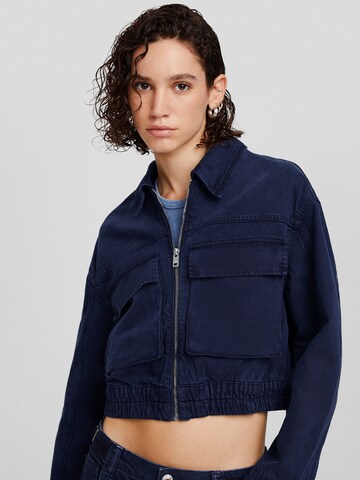 Bershka Tussenjas in Blauw