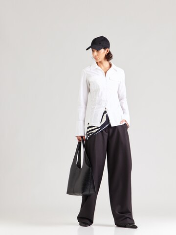 Chemisier 'Finn' WEEKDAY en blanc