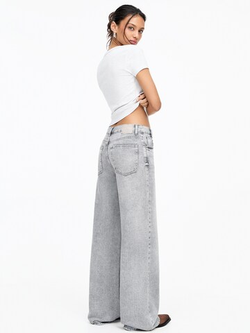 Wide leg Jeans di Pull&Bear in grigio